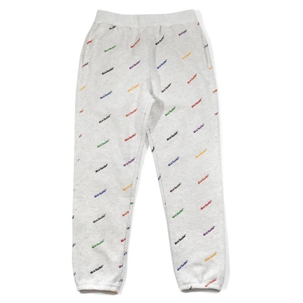 40s & Shorties All Over‎ Print Embroidered Logo Sweatpants Grey NWT Mens XL